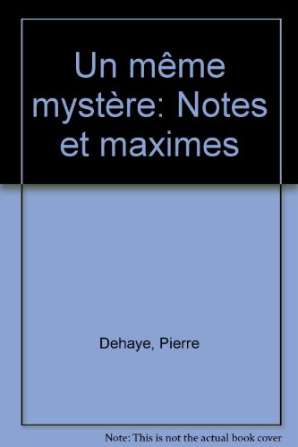 Un Même mystère