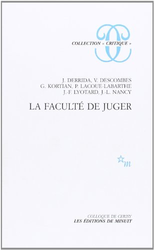 La faculté de juger