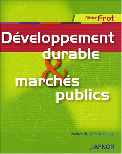 Développement durable & marchés publics