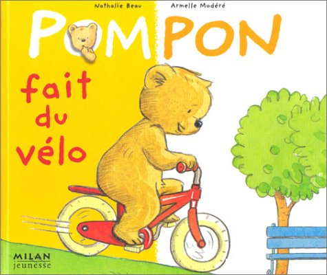 Pompon fait du vélo