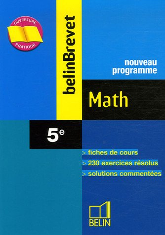Math 5e : nouveau programme