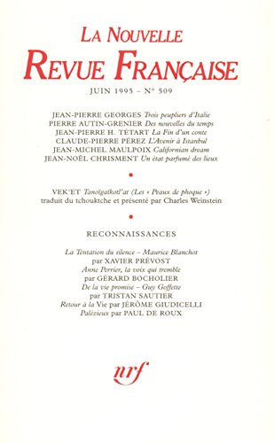 Nouvelle revue française, n° 509