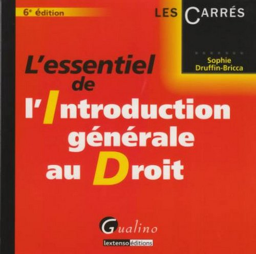 L'essentiel de l'introduction générale au droit