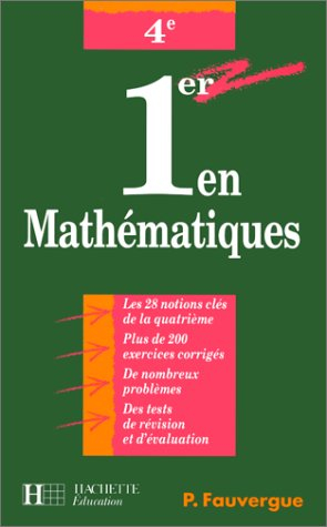 1er en mathématiques, 4e