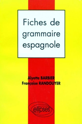 Fiches de grammaire, espagnol