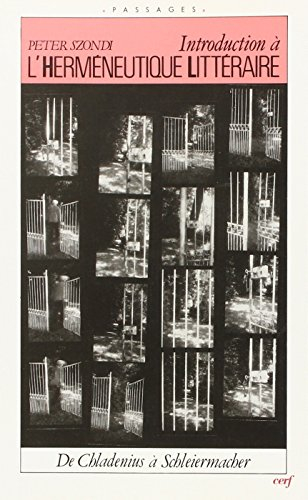 Introduction à l'herméneutique littéraire