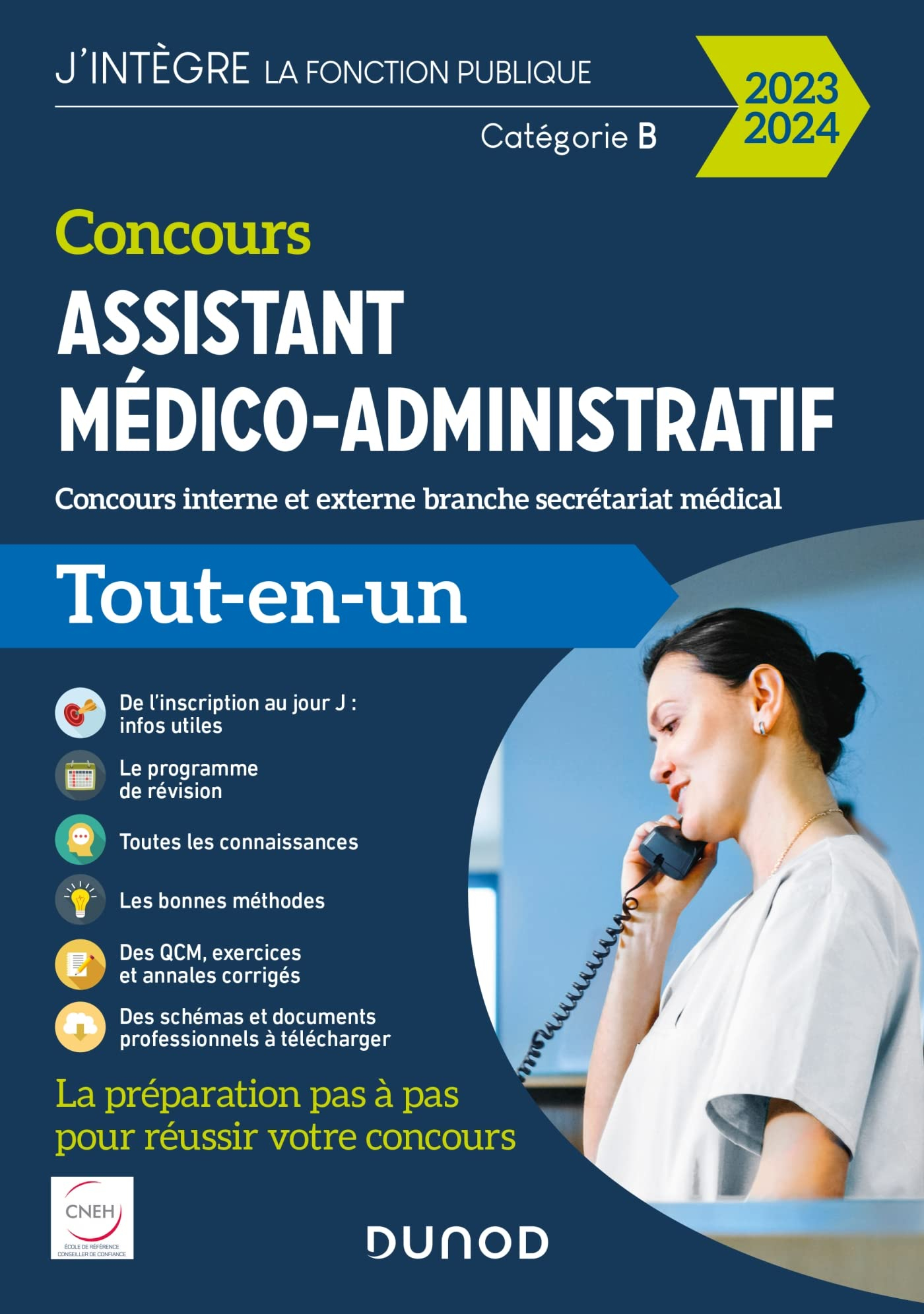 Concours assistant médico-administratif : concours interne et externe branche secrétariat médical, c