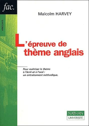 L'épreuve de thème anglais