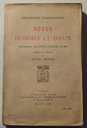bêtes, hommes et dieux