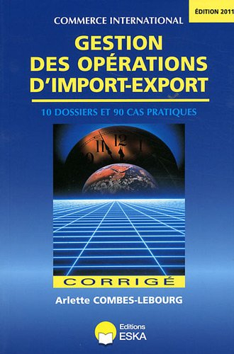 Gestion des opérations d'import-export : corrigé