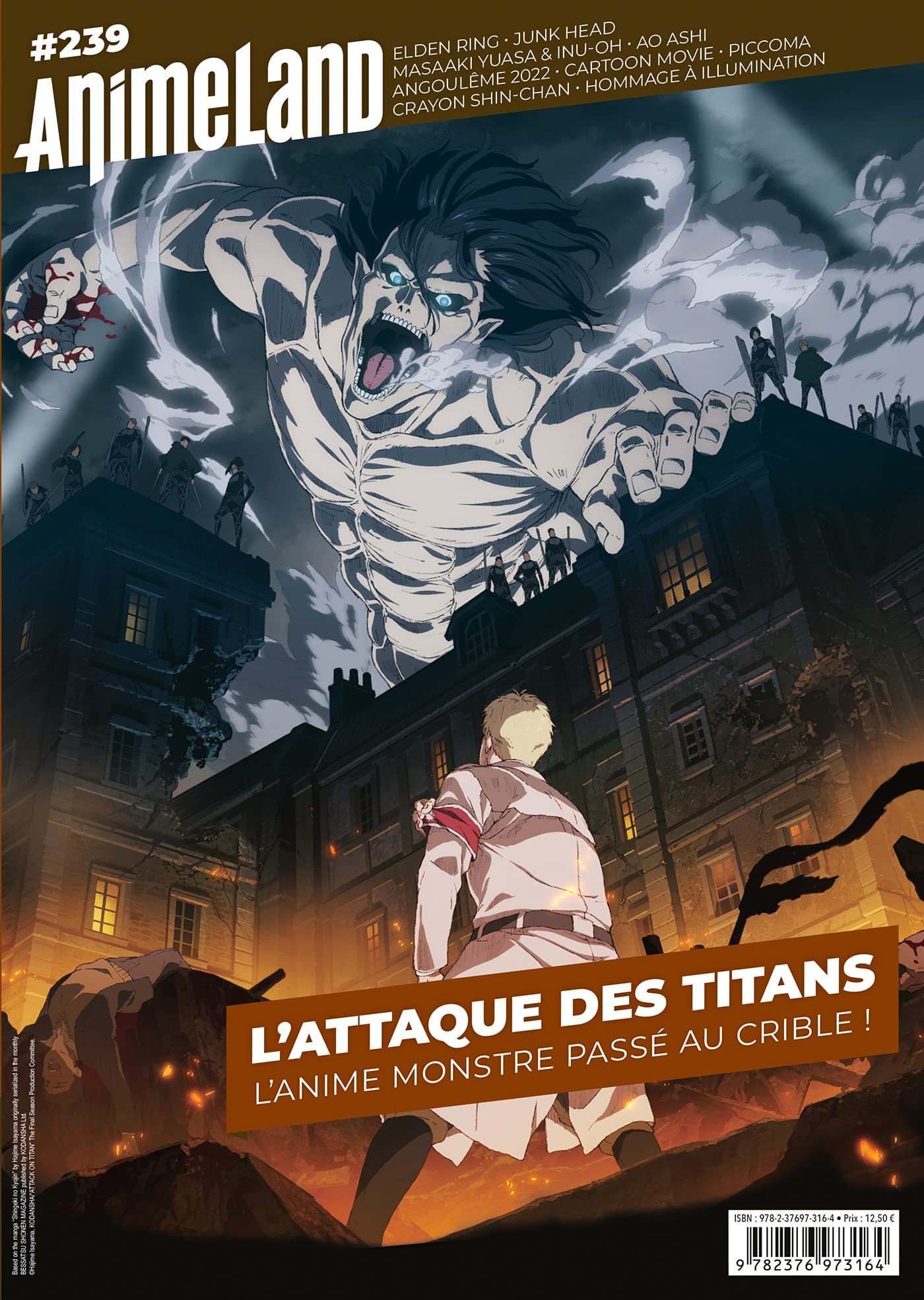 Anime land : le magazine français de l'animation, n° 239. L'attaque des titans : l'anime monstre pas