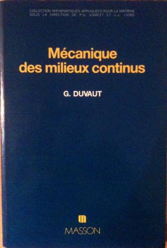 mécanique des milieux continus