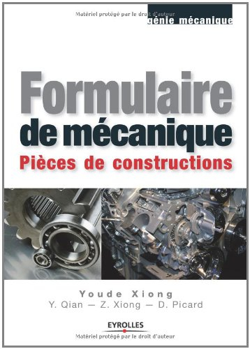 Formulaire de mécanique : pièces de construction