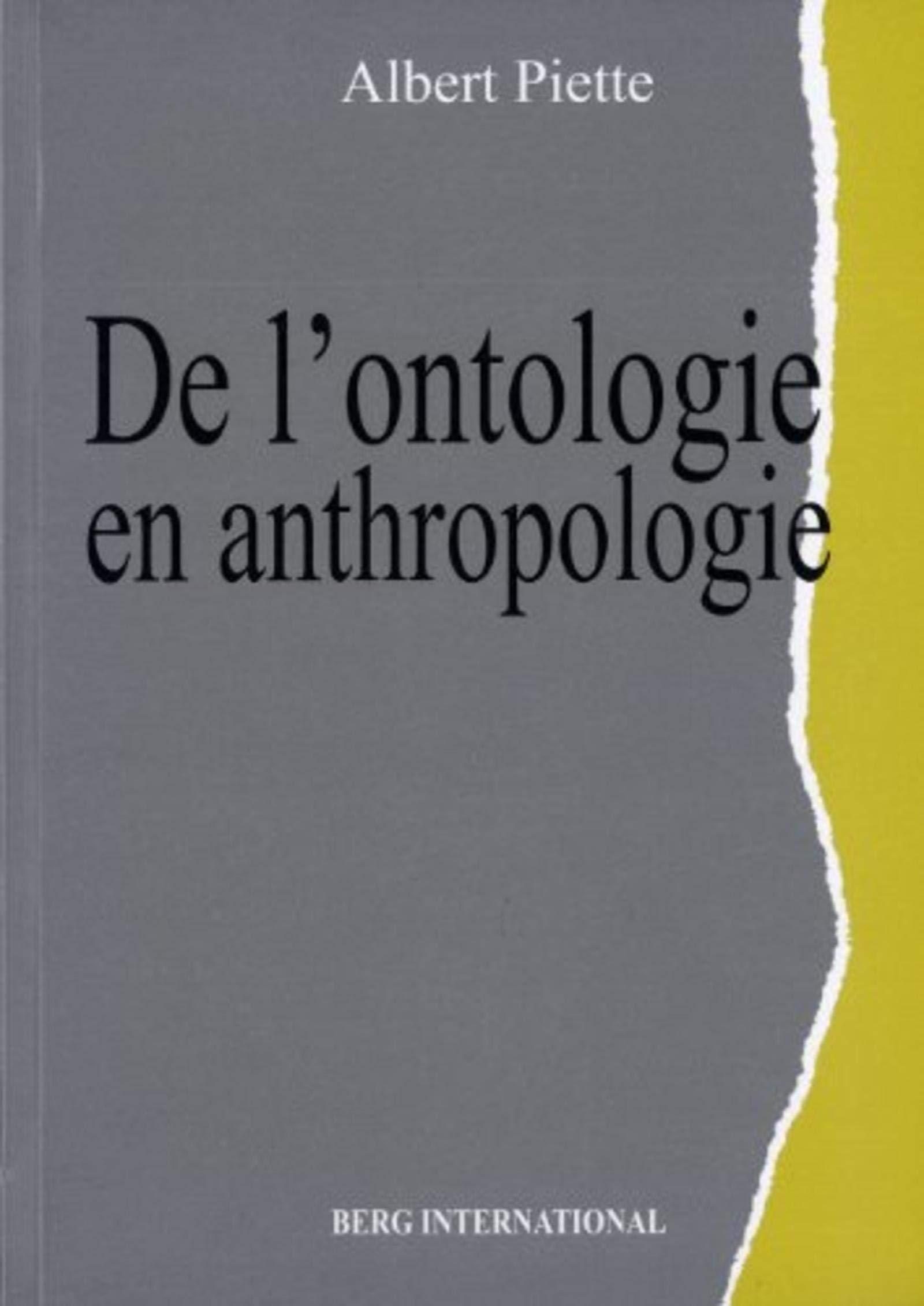 De l'ontologie en anthropologie