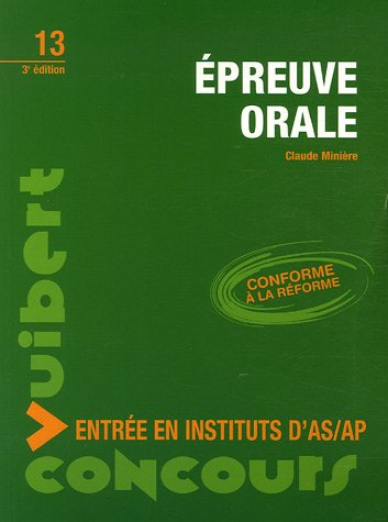 Epreuve orale : entrée en instituts d'AS-AP