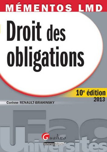 Droit des obligations 2013