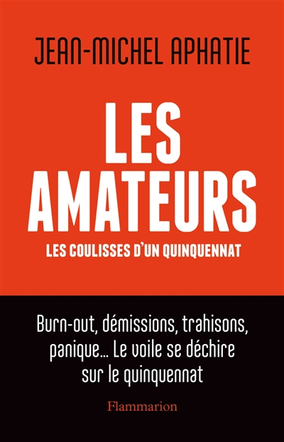 Les amateurs : les coulisses d'un quinquennat : burn-out, démissions, trahisons, panique... le voile