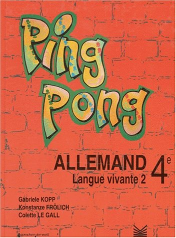 Ping-Pong allemand 4e langue vivante 2