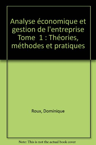 Analyse économique et gestion de l'entreprise