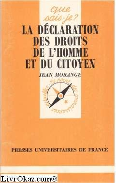 la déclaration des droits de l'homme et du citoyen, 26 août 1789