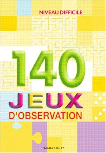 140 jeux d'observation : niveau difficile