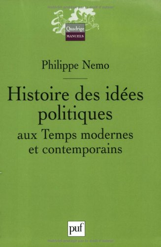Histoire des idées politiques aux temps modernes et contemporains