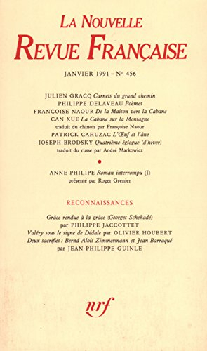 la n.r.f. numéro 456, janvier 1991