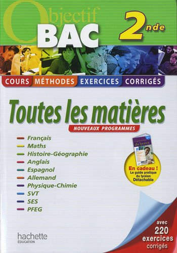 2de, toutes les matières : nouveaux programmes