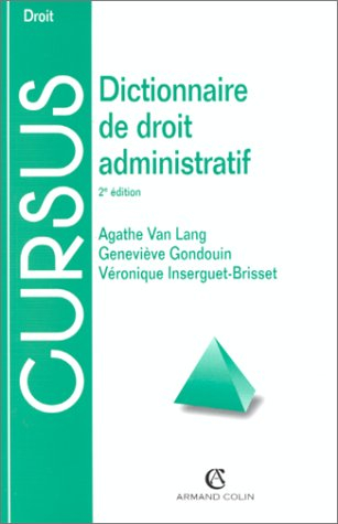 dictionnaire de droit administratif. 2ème édition