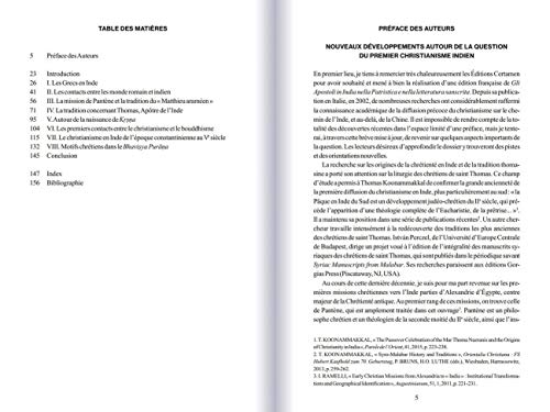 Les apôtres en Inde : dans la patristique et la littérature sanscrite