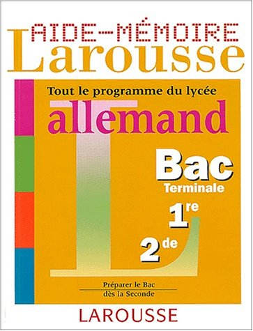 Aide-mémoire lycée, allemand
