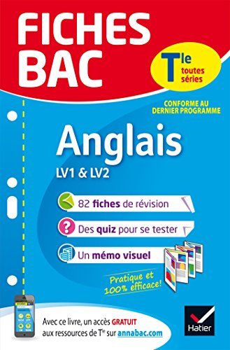 Anglais LV1 & LV2, terminale toutes séries