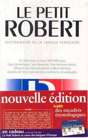le petit robert de la langue française 2003