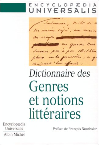 dictionnaire des genres et notions litteraire