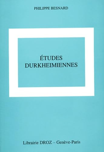 Etudes durkheimiennes