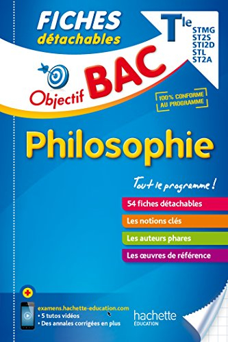 Philosophie, terminales technologiques : STMG, ST2S, STI2D, STL, ST2A : 54 fiches détachables
