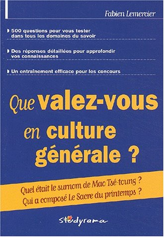 Que valez-vous en culture générale ?