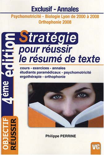 stratégie pour réussir le résumé de texte