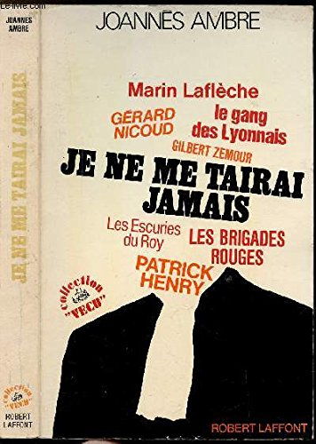 je ne me tairai jamais