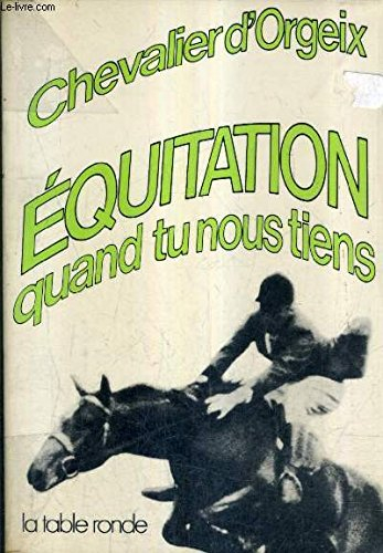 équitation quand tu nous tiens