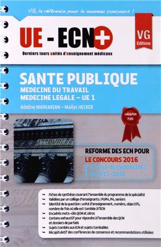 Santé publique, médecine du travail, médecine légale : UE 1