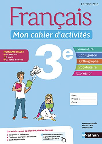 Français 3e : mon cahier d'activités
