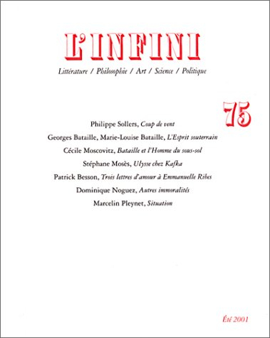 Infini (L'), n° 75