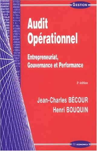 Audit opérationnel : entrepreneuriat, gouvernance et performance