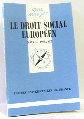 le droit social européen