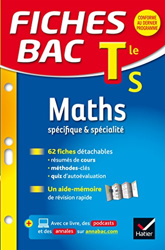 Maths, spécifique & spécialité, terminale S
