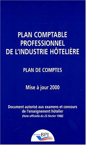 plan comptable hotelier