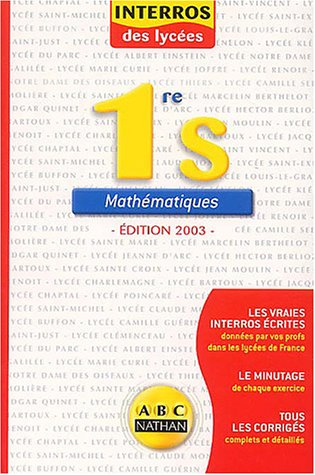 Mathématiques 1re S
