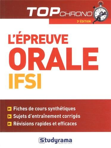 L'épreuve orale IFSI