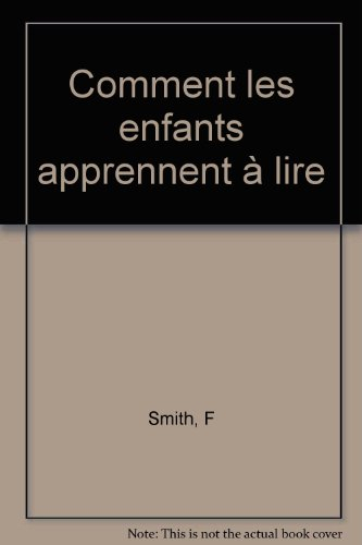 Comment les enfants apprennent à lire